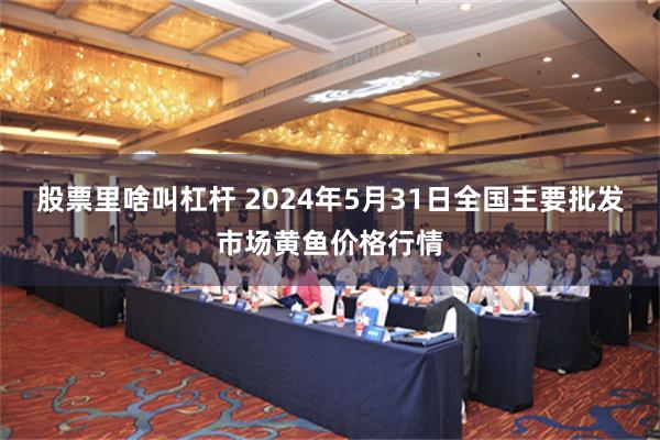 股票里啥叫杠杆 2024年5月31日全国主要批发市场黄鱼价格行情