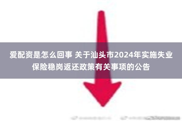 爱配资是怎么回事 关于汕头市2024年实施失业保险稳岗返还政策有关事项的公告